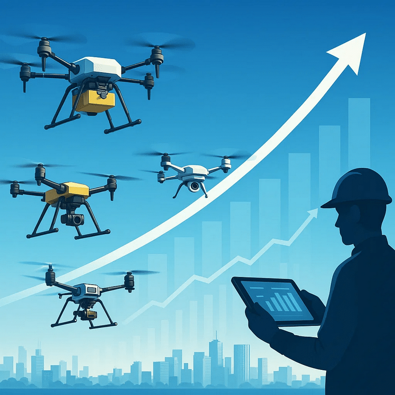 Marche du drone français